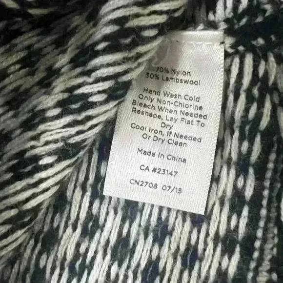 Talbots Womens Medium Petite Black and White Stripe Sweater Knit Lambswool Blend - Picture 6 of 6